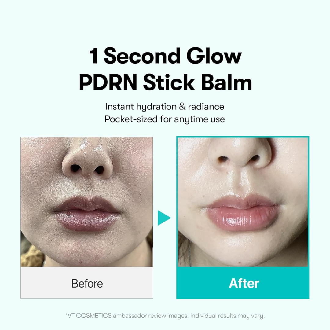 VT Cosmetics PDRN Essence Stick Balm | 1-Second Glow with Plant-Based PDRN, Collagen & Ceramide | Deep Hydration, Elasticity & Smooth Finish