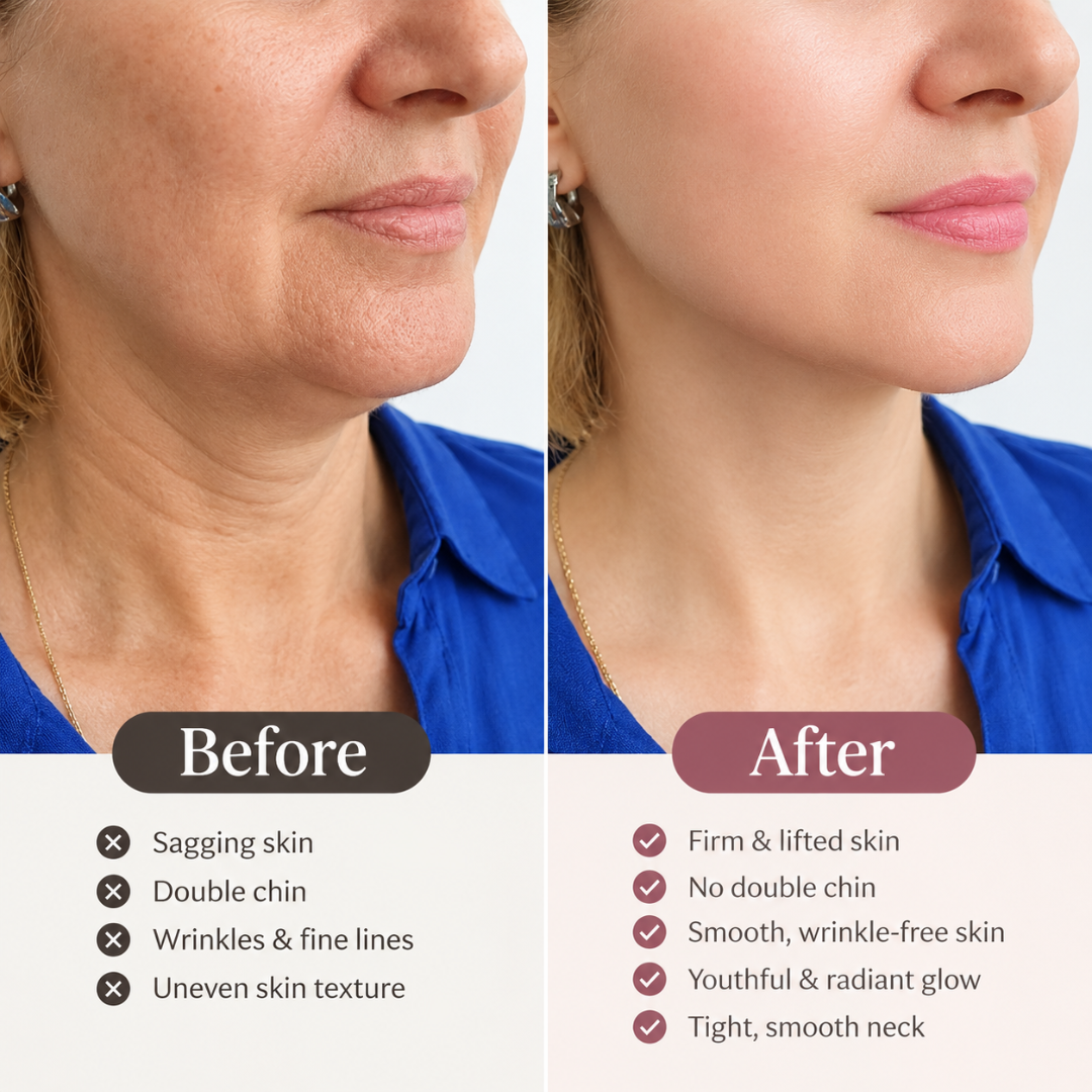 Medicube PDRN Collagen Gua Sha – Neck Wrinkle & Jawline Cream – Firm, Lift & Smooth with Built-In Massager