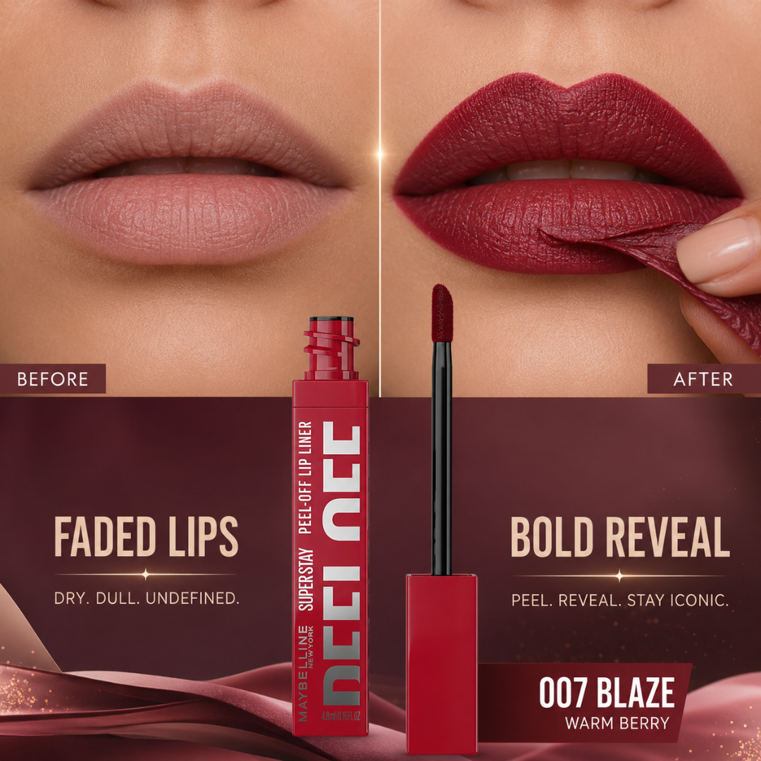 Maybelline SuperStay Peel-Off Lip Liner – Peel. Reveal. Stay. – 24H Long Lasting Lip Color – Easy Peel-Off Application – Full Lip Coverage, No Smudge