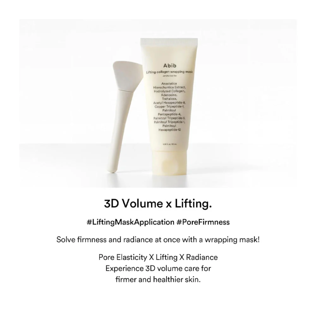 Abib Lifting Collagen Wrapping Mask | Overnight Firming & Pore Shrinking Mask for Elastic, Radiant Skin