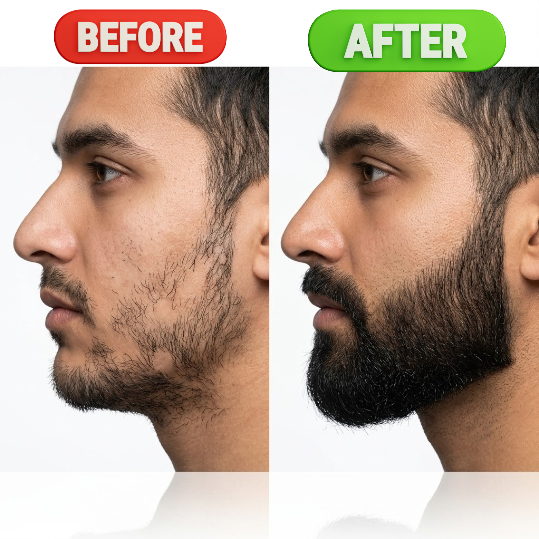 Dr. Alies Professional Beard Growth Oil – 50% OFF – Thicker, Fuller, Stronger Beard – Fills Patchy Areas, Promotes Natural Beard Growth – With Castor Oil, Sweet Almond Oil & Vitamin E