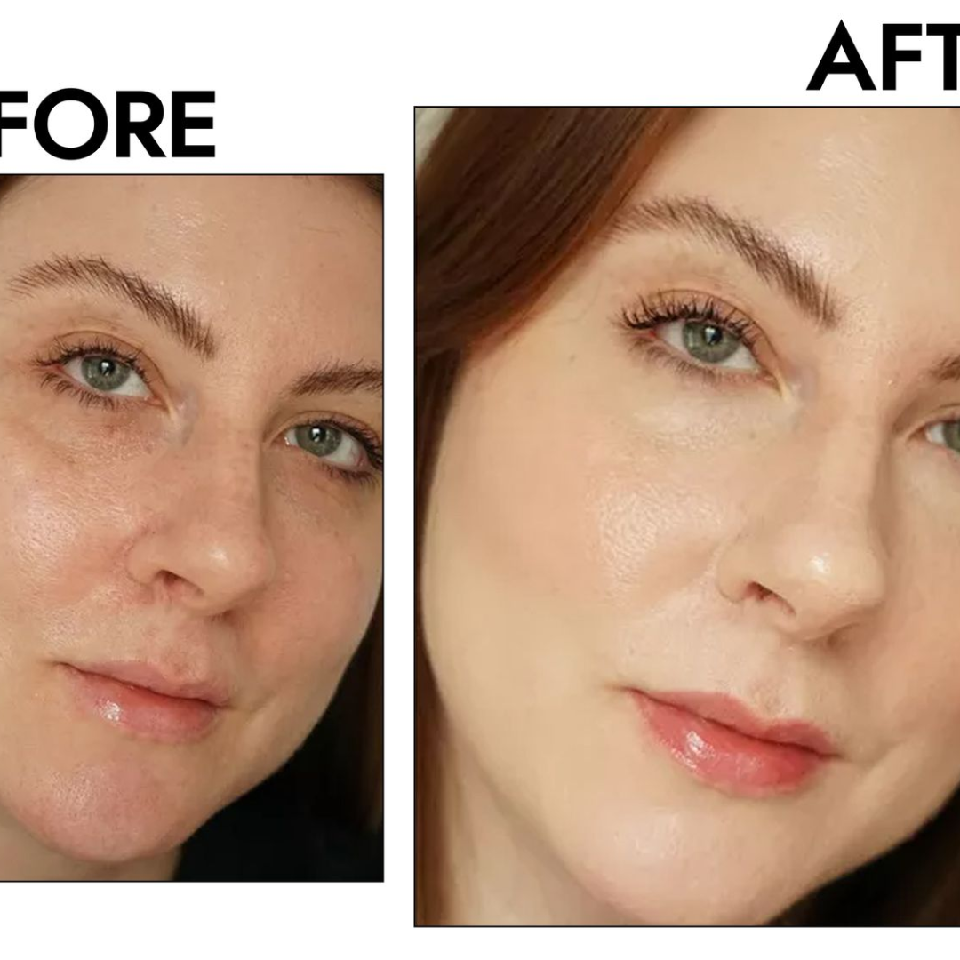 Flicka All-in-One Base Trio | Silk Touch Primer + Tomato Foundation with SPF + Beautyblender for Flawless Finish