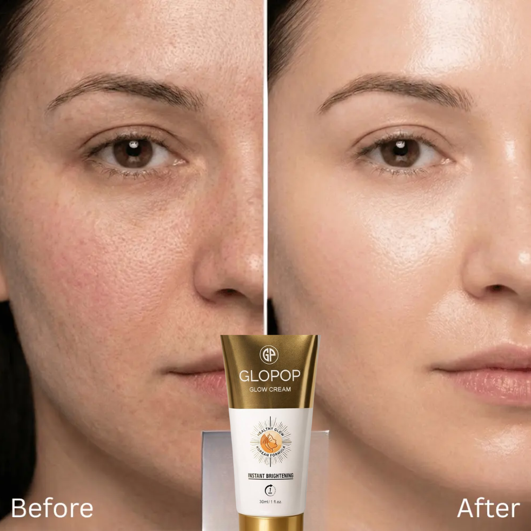 GLOPOP Glow Cream – Instant Brightening, 72H Hydration – Brightens Skin, Boosts Elasticity, Deep Moisture