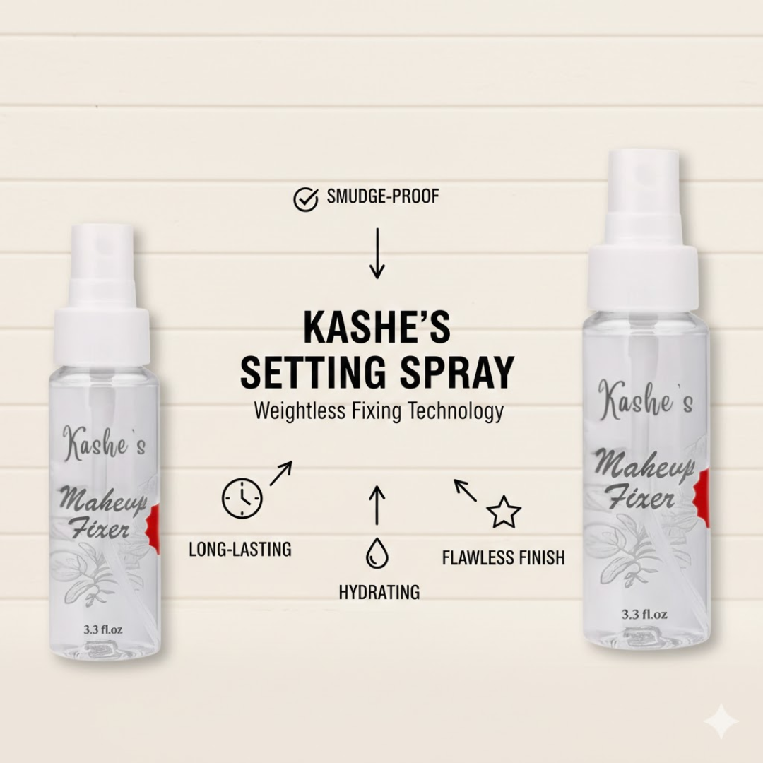 Kashe's Dream Duo | Eventone High Coverage Foundation + Makeup Fixer Setting Spray | Full Coverage, Oil-Control, Long-Lasting