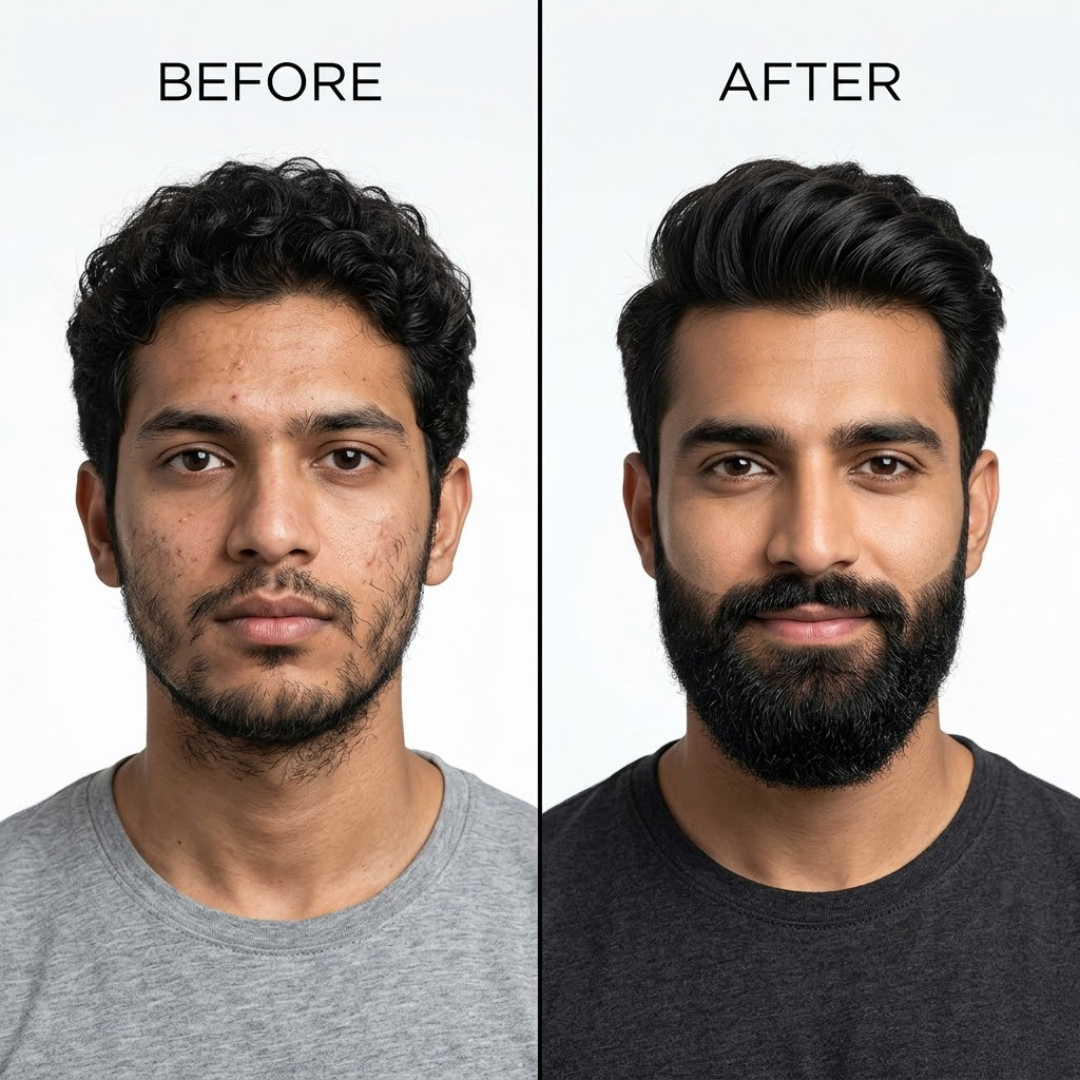 Dr. Alies Professional Beard Growth Oil – 50% OFF – Thicker, Fuller, Stronger Beard – Fills Patchy Areas, Promotes Natural Beard Growth – With Castor Oil, Sweet Almond Oil & Vitamin E