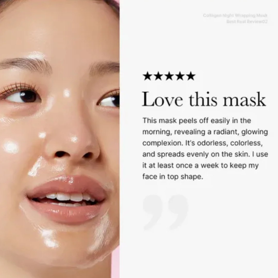 Abib Lifting Collagen Wrapping Mask | Overnight Firming & Pore Shrinking Mask for Elastic, Radiant Skin