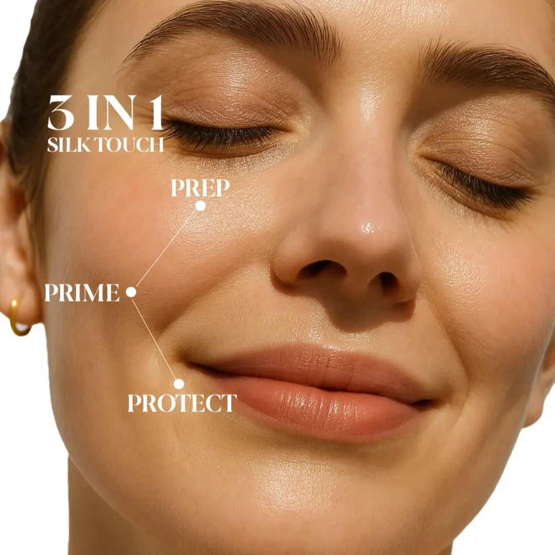Flicka Flawless Base Combo | Silk Touch Milk-Cream Moisturizer & Primer + Tomato Foundation with SPF | Deep Hydration, Pore-Blurring & Flawless Coverage