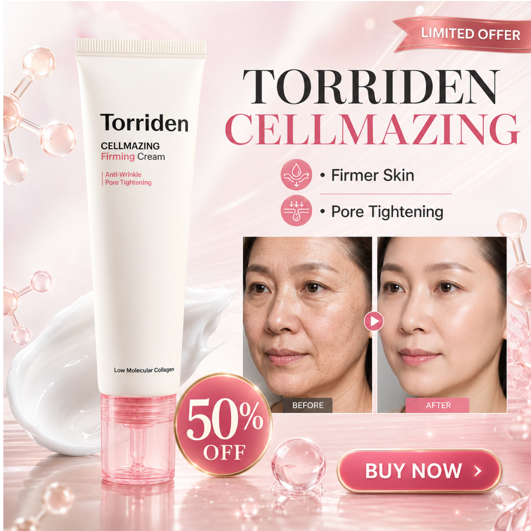 Torriden CELLMAZING Firming Cream – Anti-Wrinkle & Pore Tightening – Firmer Skin, Deep Hydration, Refines Pores