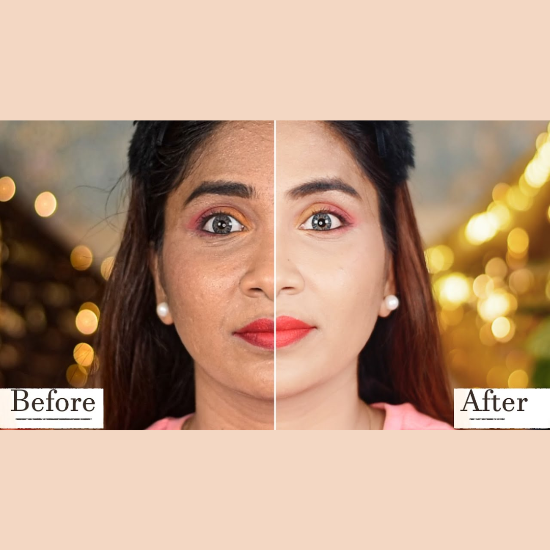 Flicka All-in-One Base Trio | Silk Touch Primer + Tomato Foundation with SPF + Beautyblender for Flawless Finish