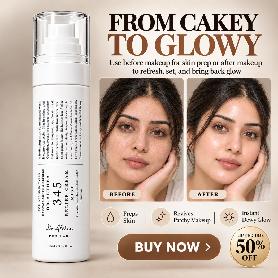 Dr. Althea 345 Relief Cream Mist – Hydrating Dual-Layer Face Mist – Soothes Redness, Revives Dullness & Sets Makeup