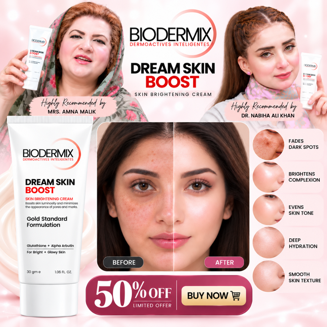 Biodermix Dream Skin Boost Skin Brightening Cream – Gold Standard Formula with Glutathione & Alpha Arbutin to Fade Dark Spots, Minimize Pores & Even Skin Tone