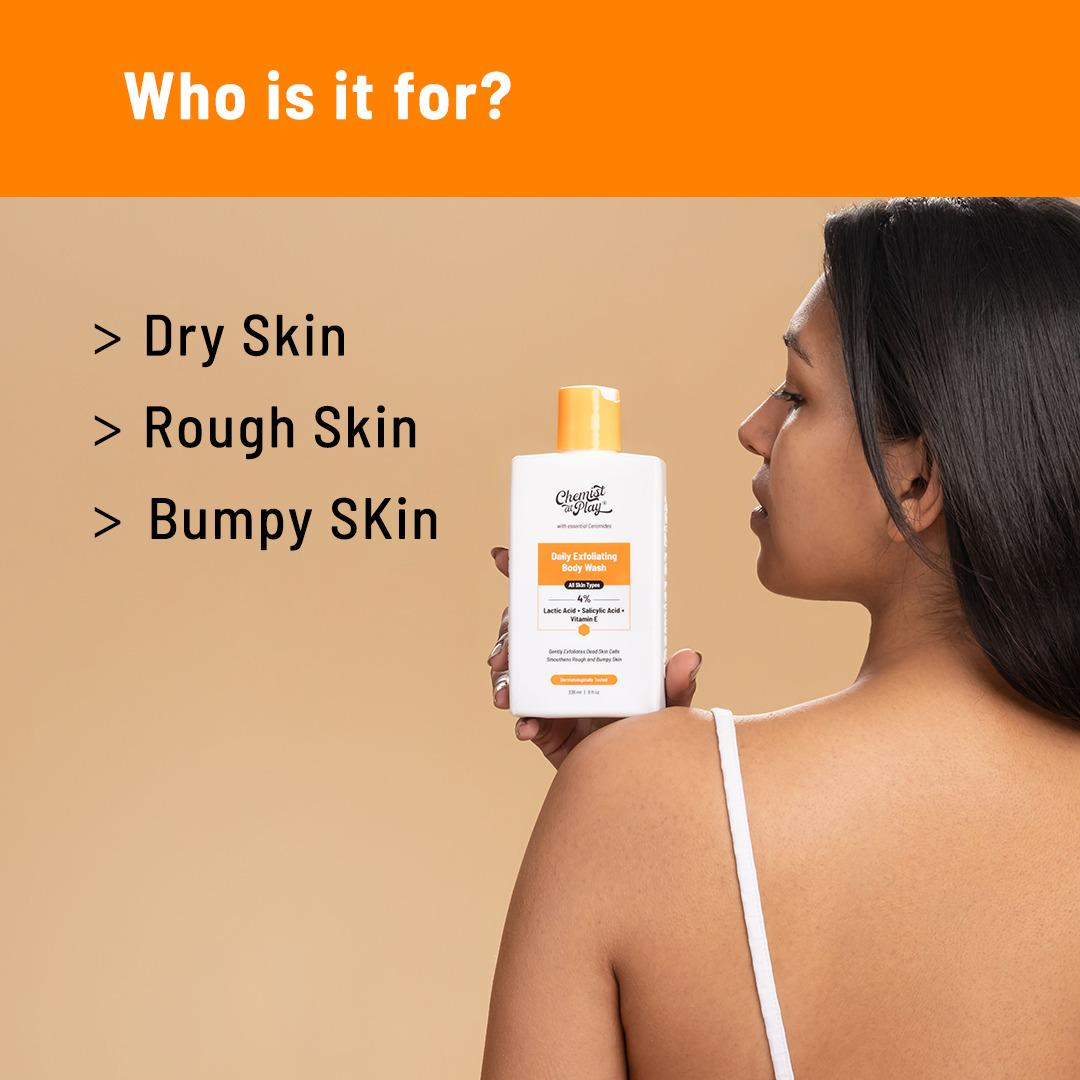Glow Boost Exfoliating Body Wash - Remove Tan & Brighten-up Skin in 1st use