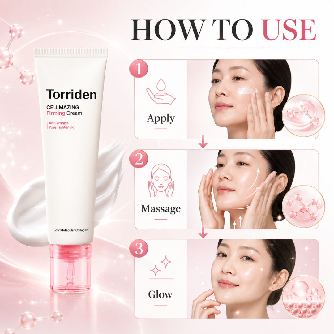 Torriden CELLMAZING Firming Cream – Anti-Wrinkle & Pore Tightening – Firmer Skin, Deep Hydration, Refines Pores