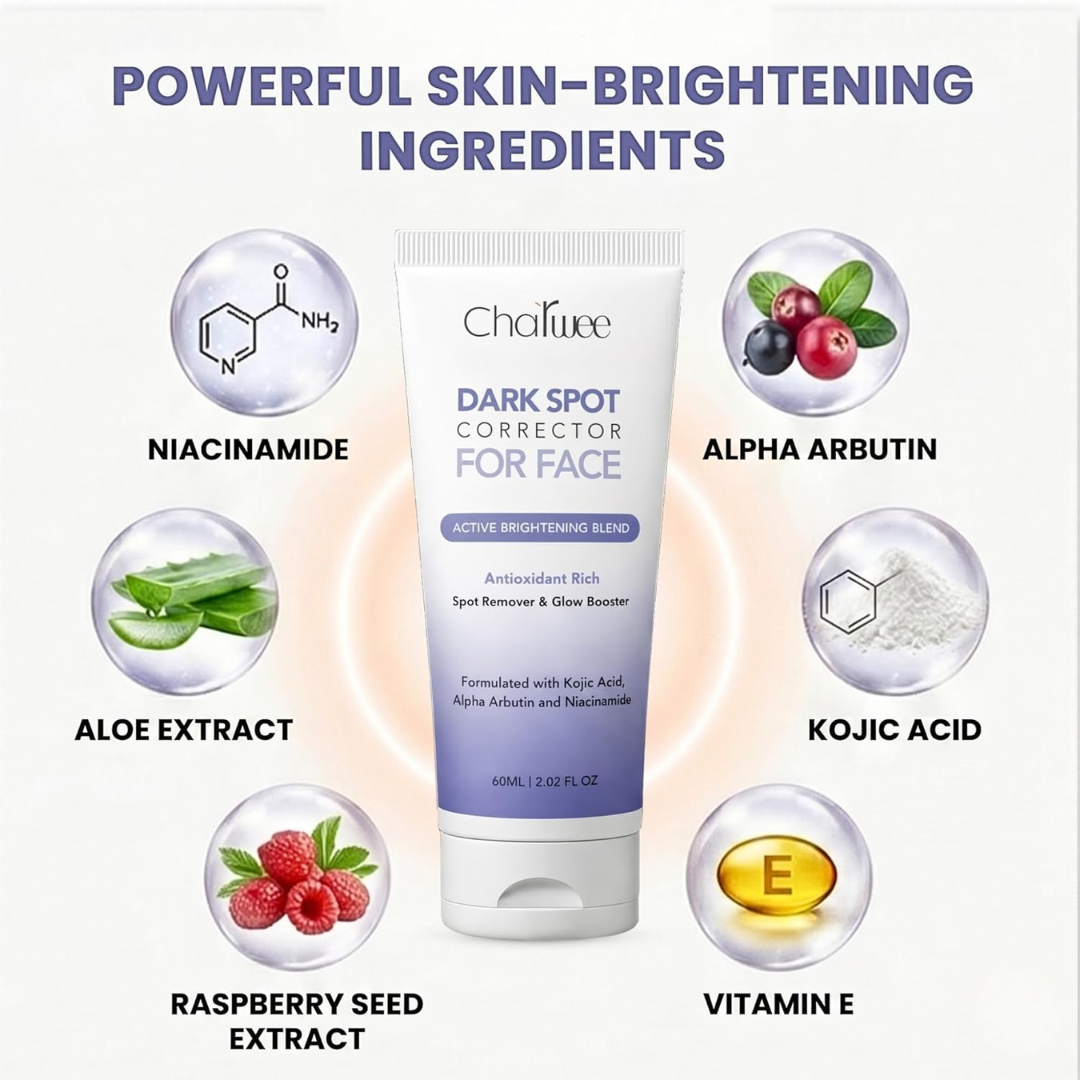 Charwee Dark Spot Corrector for Face – Clearer Skin, More Confidence – Targets Hyperpigmentation, Melasma, Acne Marks & Dark Spots