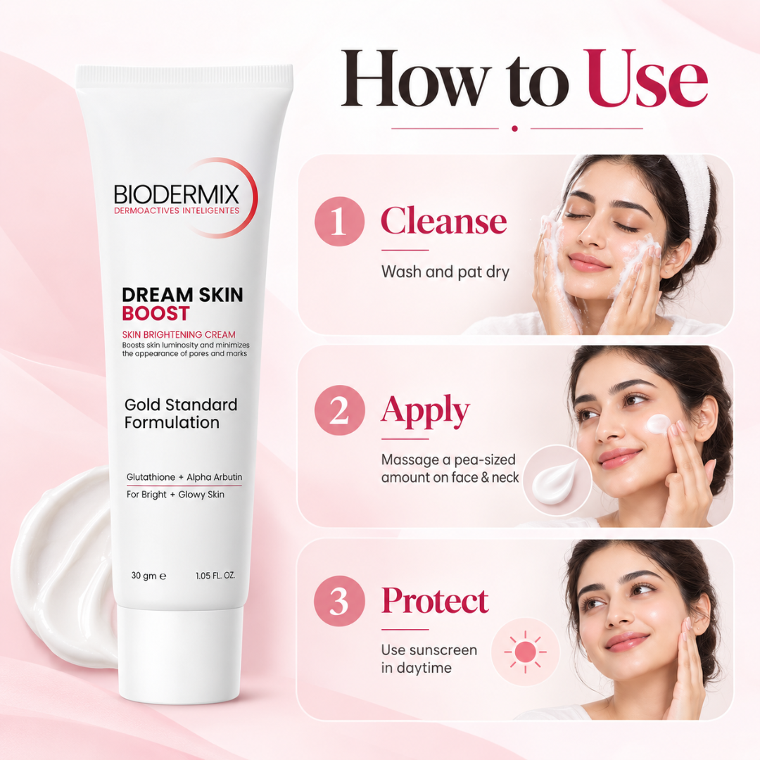 Dream Skin Boost Skin Brightening Cream – Gold Standard Formula with Glutathione & Alpha Arbutin to Fade Dark Spots, Minimize Pores & Even Skin Tone