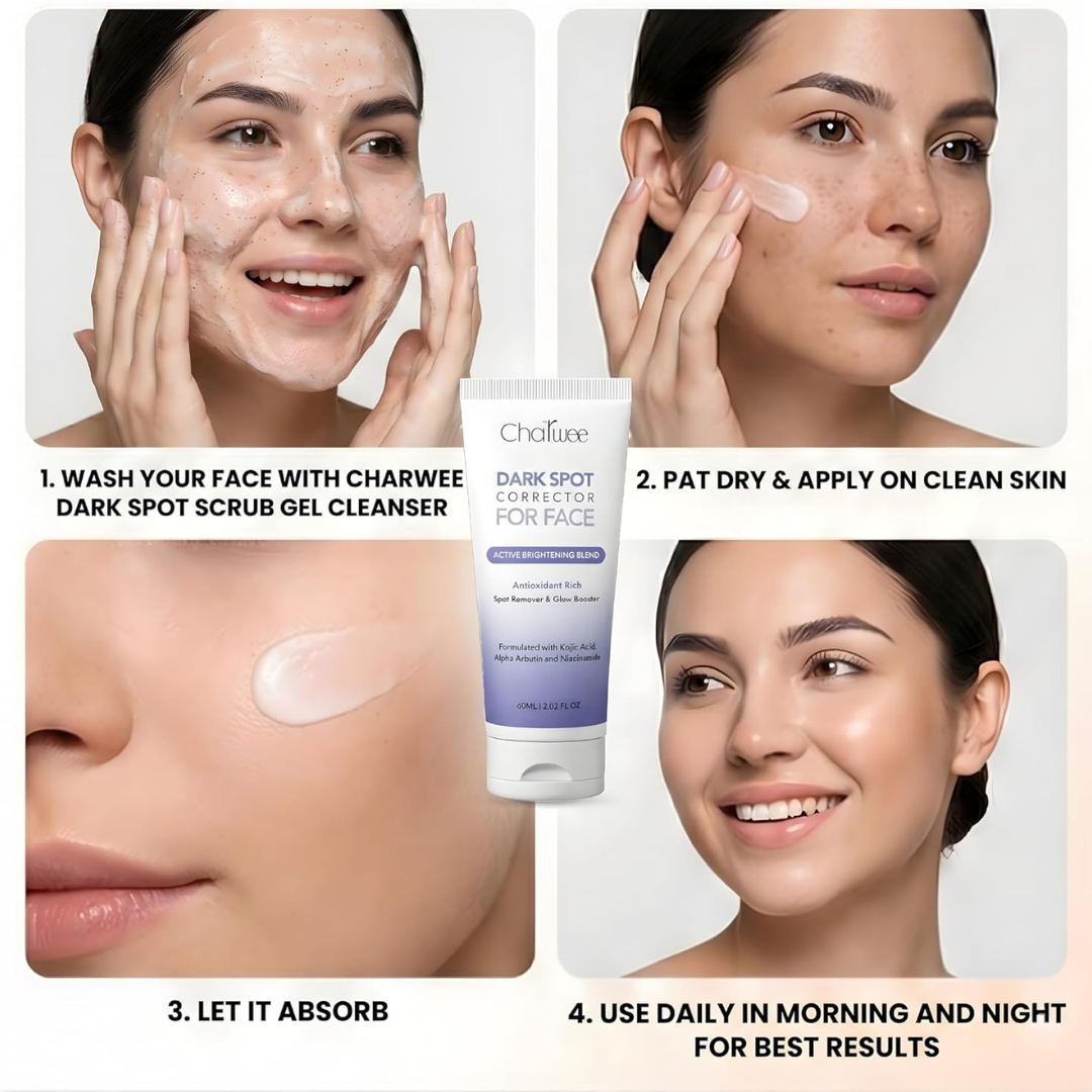 Charwee Dark Spot Corrector for Face – Clearer Skin, More Confidence – Targets Hyperpigmentation, Melasma, Acne Marks & Dark Spots