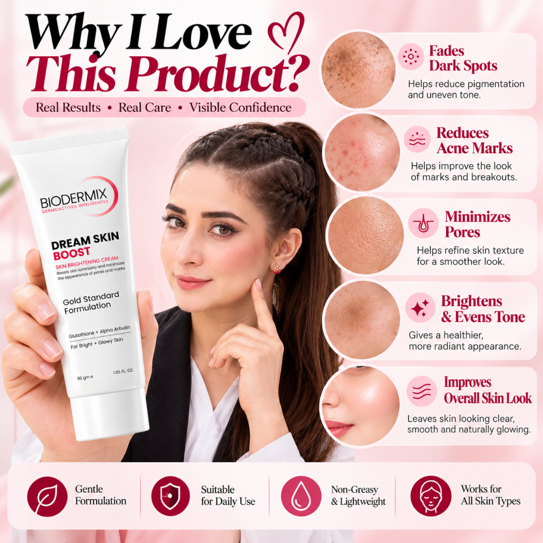 Dream Skin Boost Skin Brightening Cream – Gold Standard Formula with Glutathione & Alpha Arbutin to Fade Dark Spots, Minimize Pores & Even Skin Tone