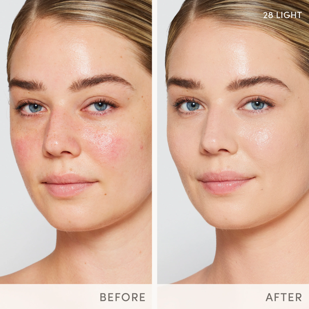 Flicka All-in-One Base Trio | Silk Touch Primer + Tomato Foundation with SPF + Beautyblender for Flawless Finish