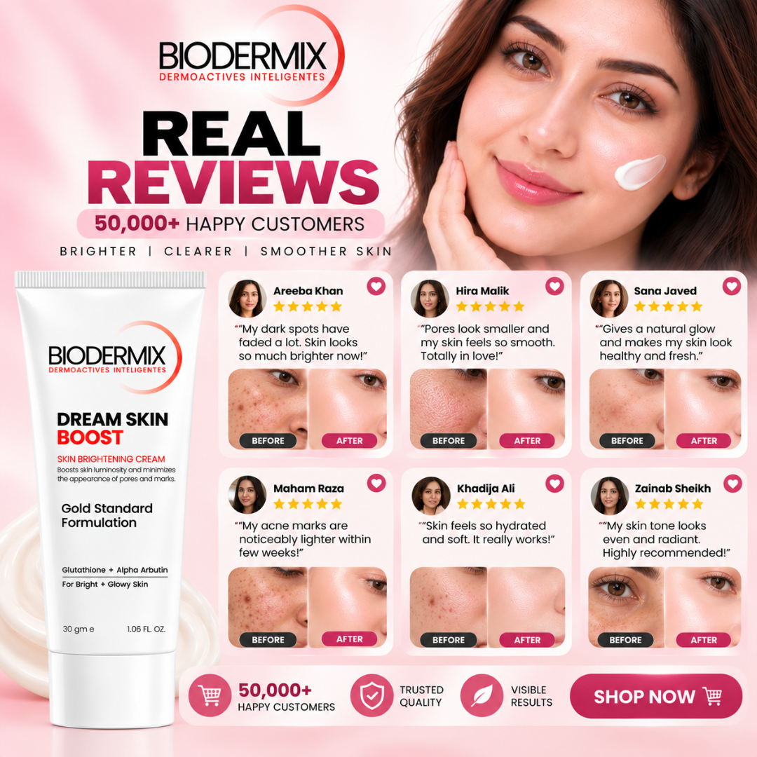 Biodermix Dream Skin Boost Skin Brightening Cream – Gold Standard Formula with Glutathione & Alpha Arbutin to Fade Dark Spots, Minimize Pores & Even Skin Tone