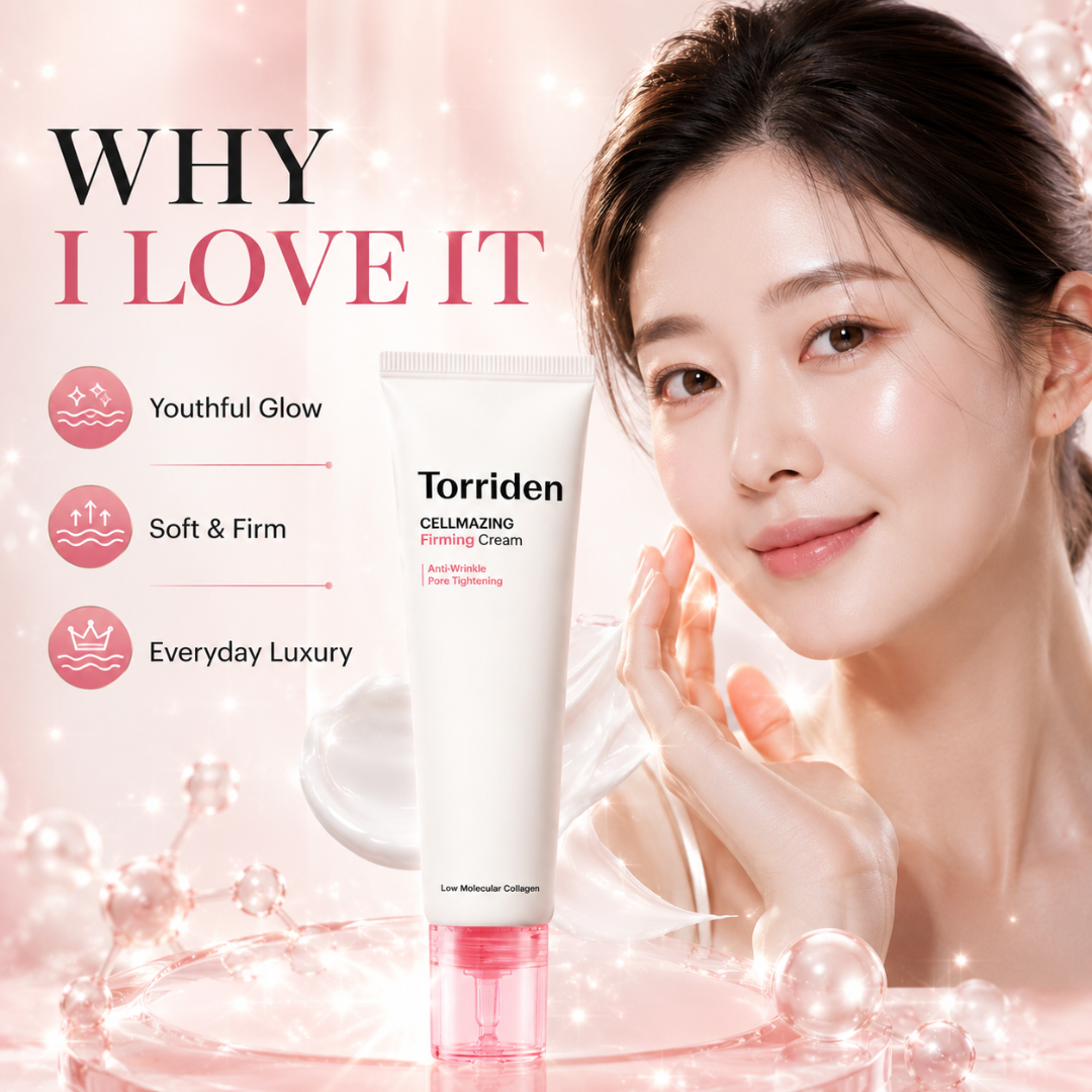 Torriden CELLMAZING Firming Cream – Anti-Wrinkle & Pore Tightening – Firmer Skin, Deep Hydration, Refines Pores