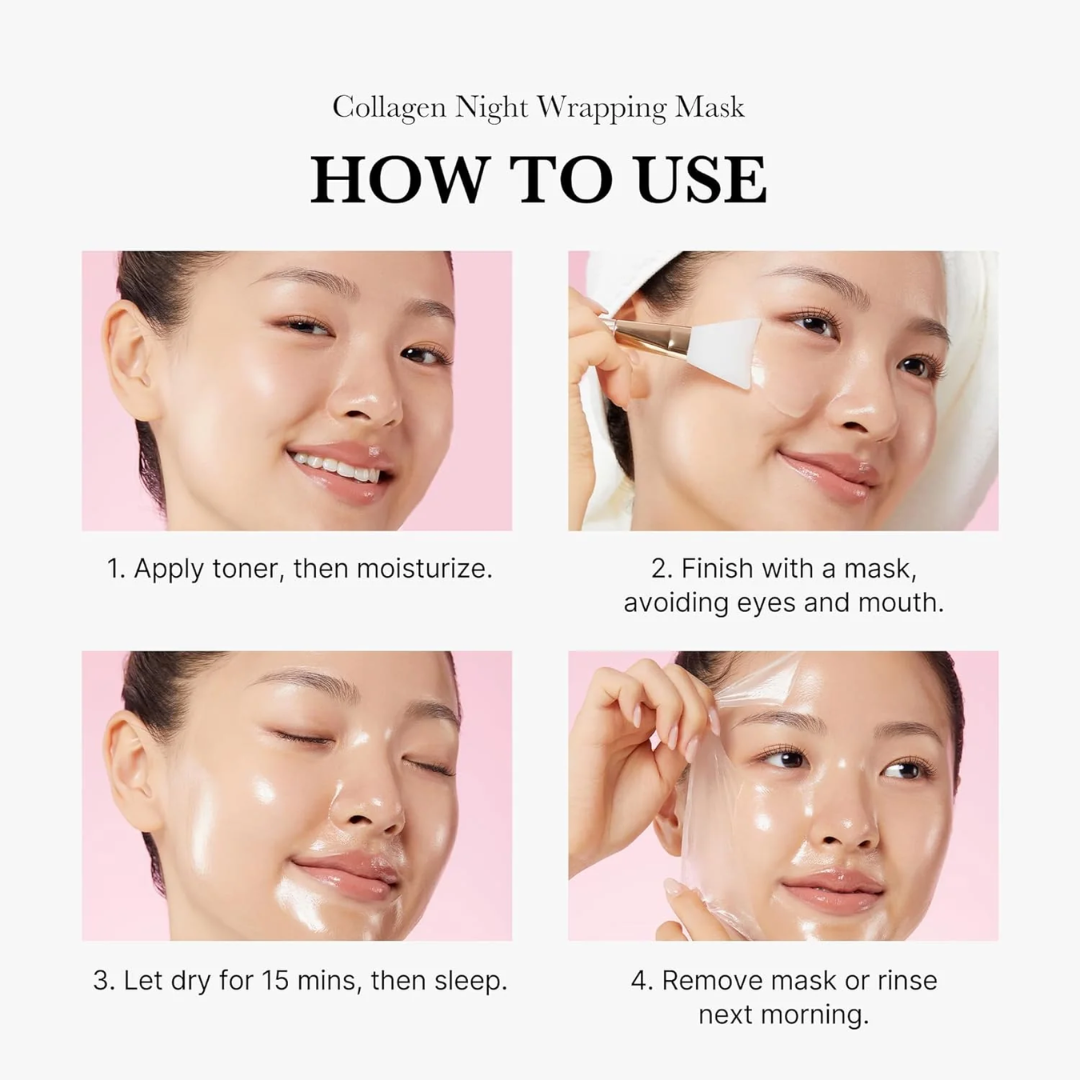 Abib Lifting Collagen Wrapping Mask | Overnight Firming & Pore Shrinking Mask for Elastic, Radiant Skin
