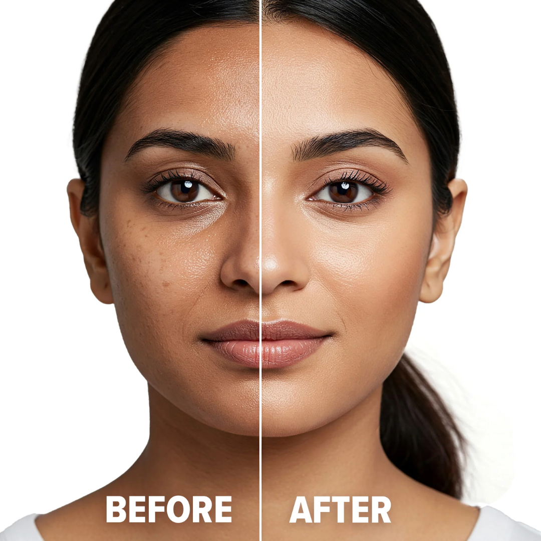Flicka Flawless Base Combo | Silk Touch Milk-Cream Moisturizer & Primer + Tomato Foundation with SPF | Deep Hydration, Pore-Blurring & Flawless Coverage