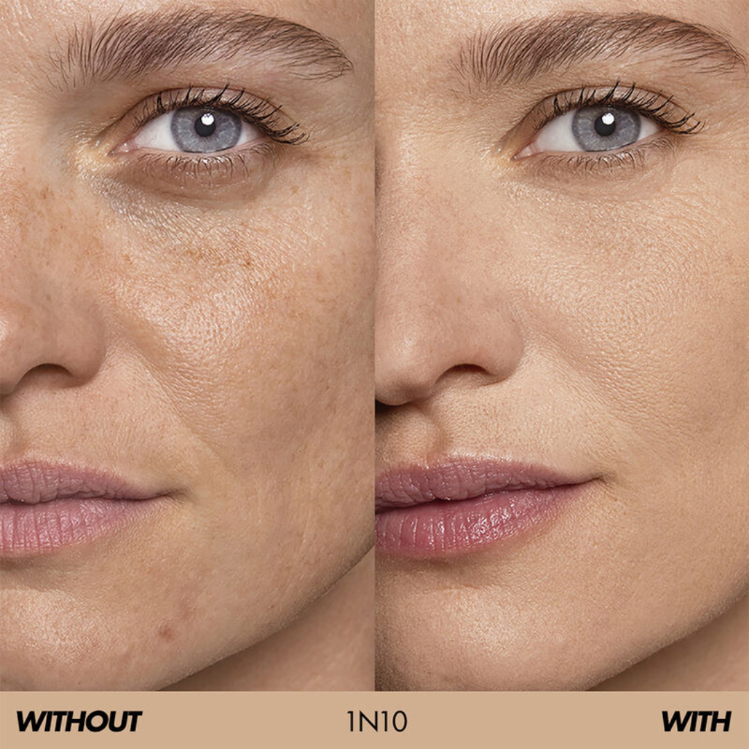 Flicka All-in-One Base Trio | Silk Touch Primer + Tomato Foundation with SPF + Beautyblender for Flawless Finish