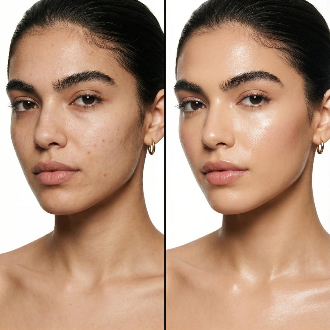 Flicka Flawless Base Combo | Silk Touch Milk-Cream Moisturizer & Primer + Tomato Foundation with SPF | Deep Hydration, Pore-Blurring & Flawless Coverage
