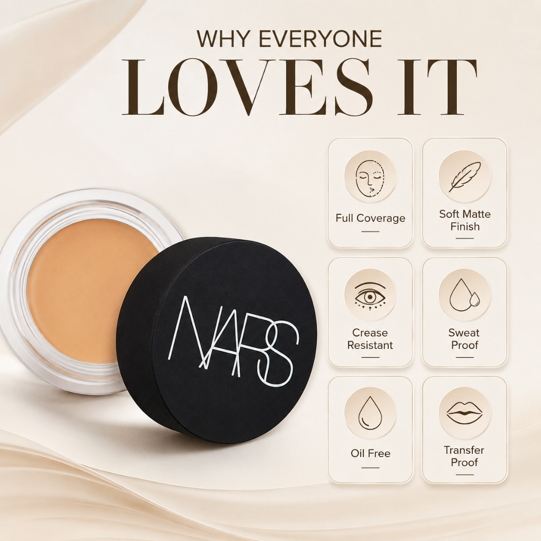 Ultimate Correction Zero Weight Concealer – Full Coverage, Soft Matte Finish & 12H Wear – Lightweight, Crease Resistant, Sweat Proof – Instantly Hides Dark Circles, Acne Marks, Redness & Large Pores