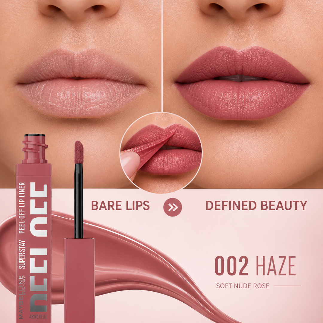 Maybelline SuperStay Peel-Off Lip Liner – Peel. Reveal. Stay. – 24H Long Lasting Lip Color – Easy Peel-Off Application – Full Lip Coverage, No Smudge